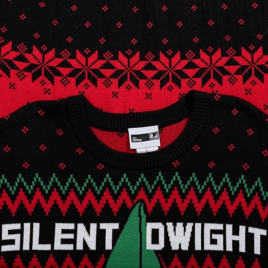 Ripple Junction Silent Dwight Elf Ugly Christmas Sweater - TVStoreOnline
