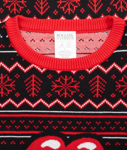 Rolling Stones Lips Tongue Sweater - TVStoreOnline