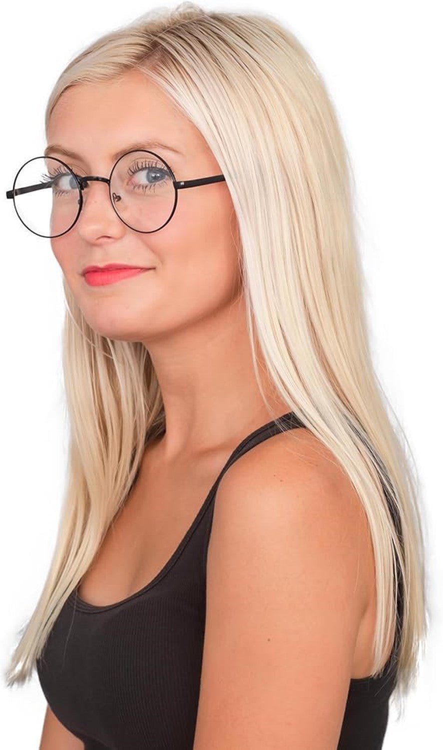 Round Circle Frame Unisex Kid Movie Wizard Halloween Costume Cosplay Glasses - TVStoreOnline
