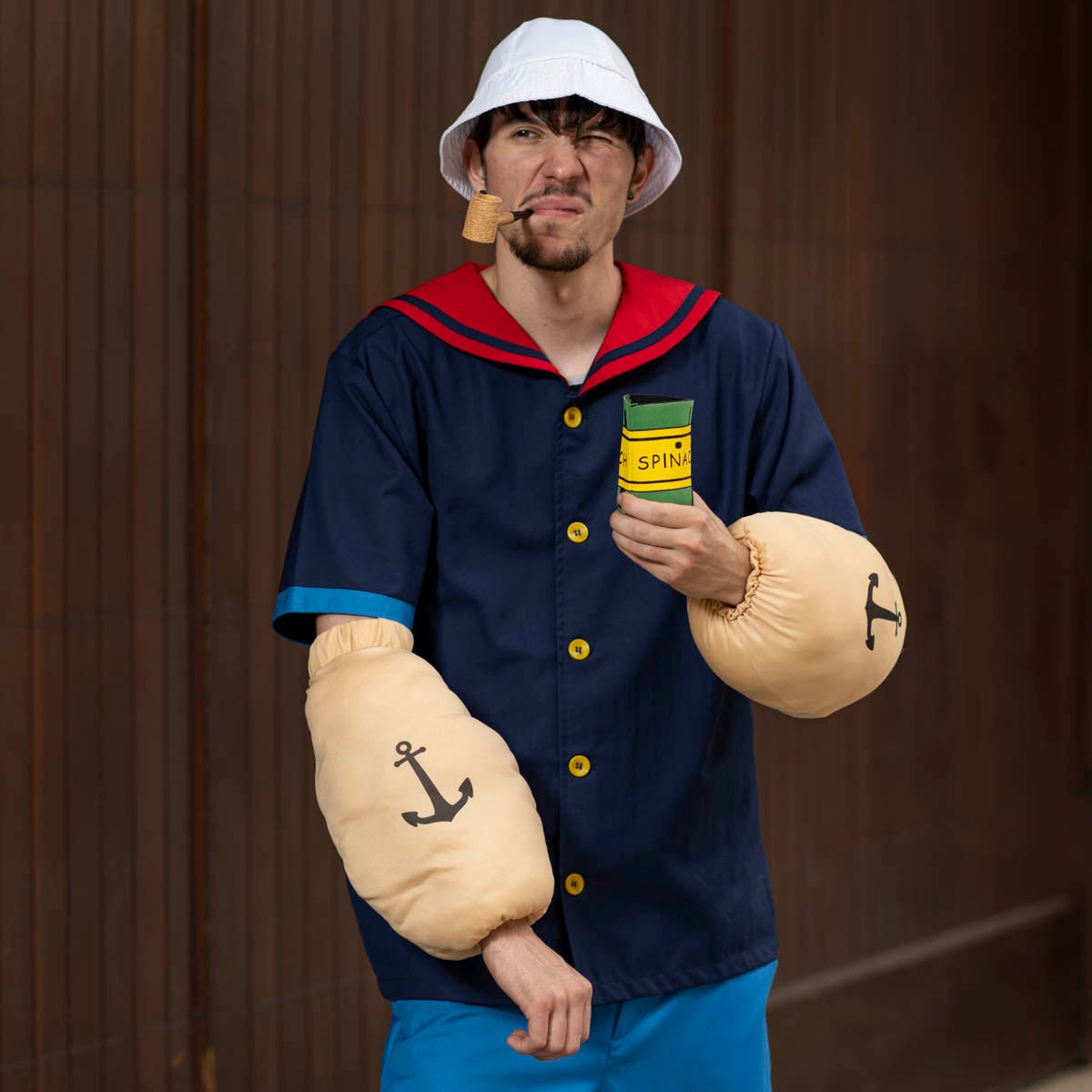 Sailor Man Muscle Spinach Arms with Anchor Tattoos Halloween Costume Accessory - TVStoreOnline
