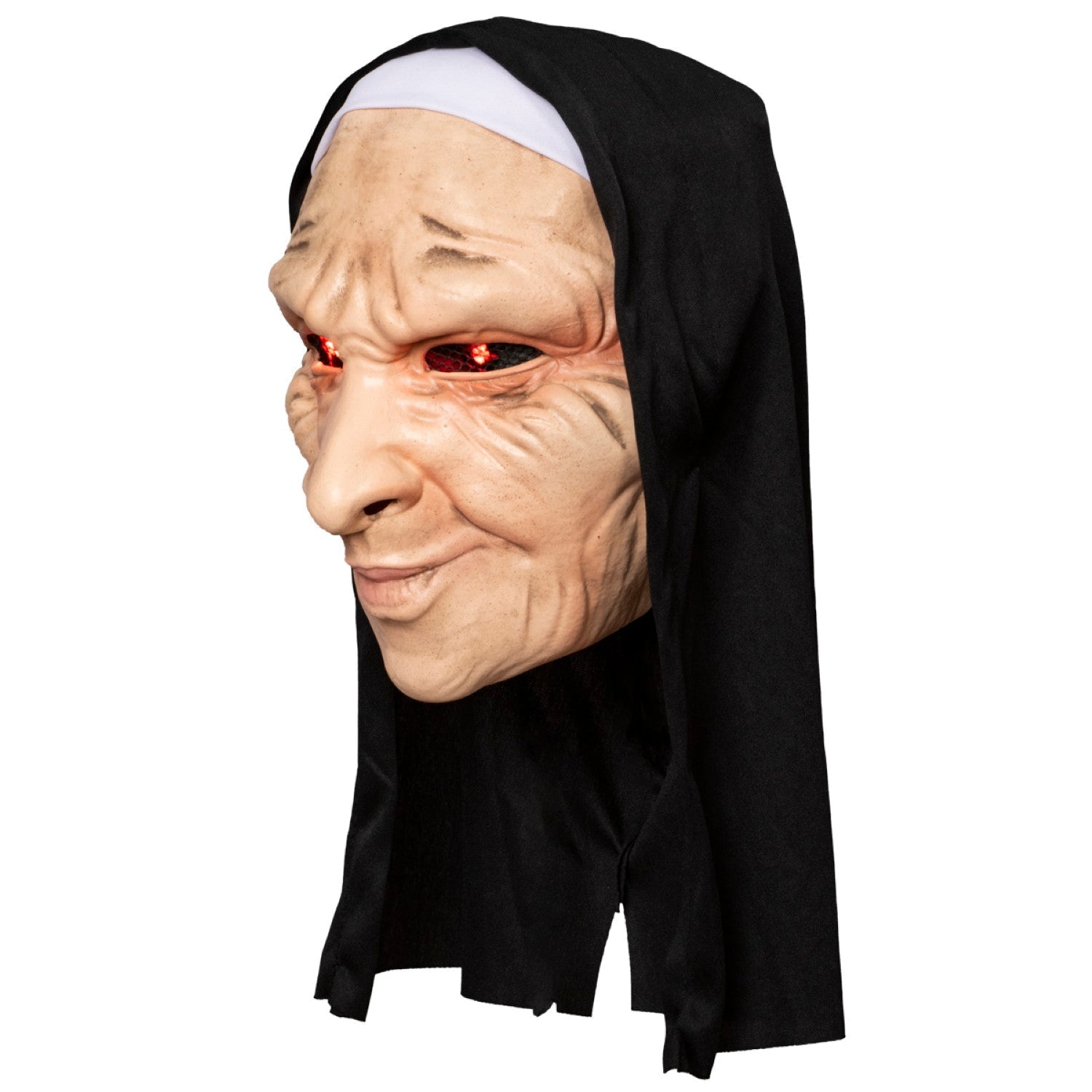 Scary Movie Nun Halloween Cosplay Costume Light Up Halloween Costume Mask - TVStoreOnline