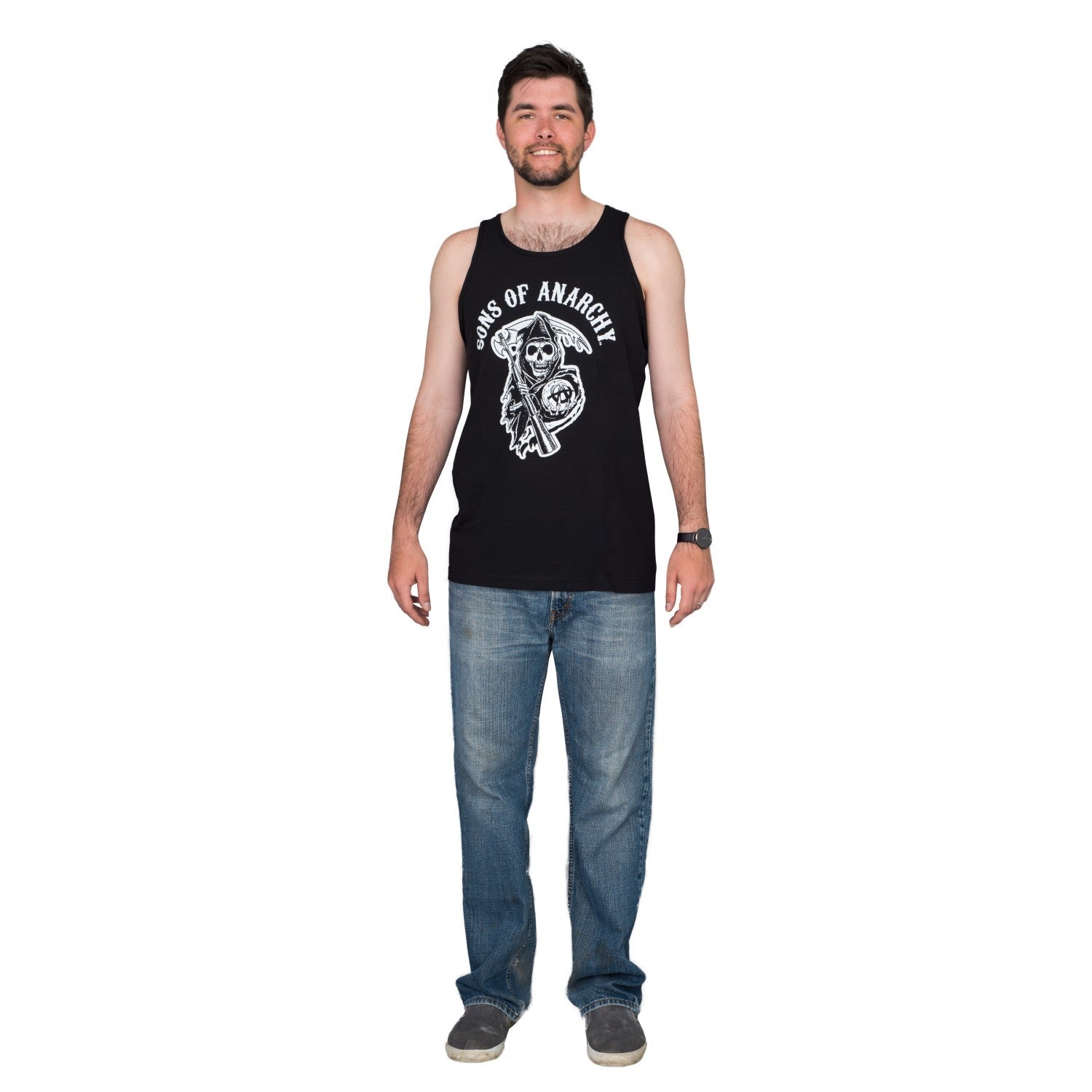 SOA Adult Classic Logo Tank Top Halloween Cosplay Costume T-Shirt - TVStoreOnline