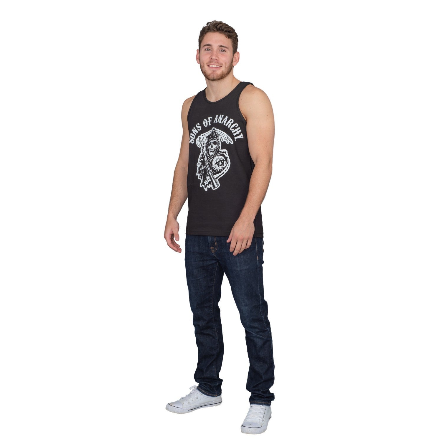 SOA Adult Classic Logo Tank Top Halloween Cosplay Costume T-Shirt - TVStoreOnline