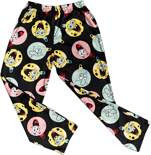 Spongebob Ornaments Balls Black Lounge Pants - TVStoreOnline