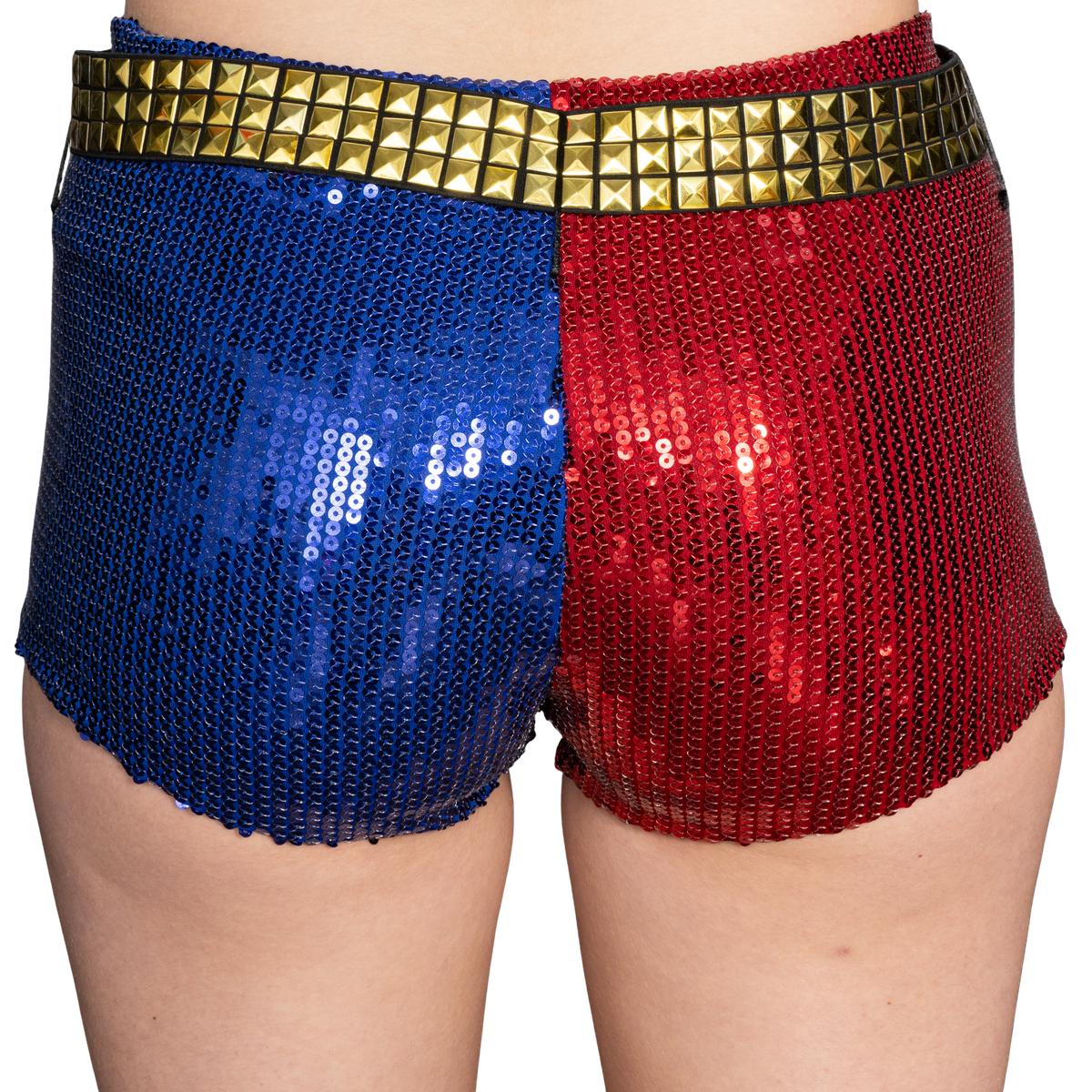 SS Movie Replica Harley Quinn Halloween Cosplay Costume Shorts with Belt - TVStoreOnline