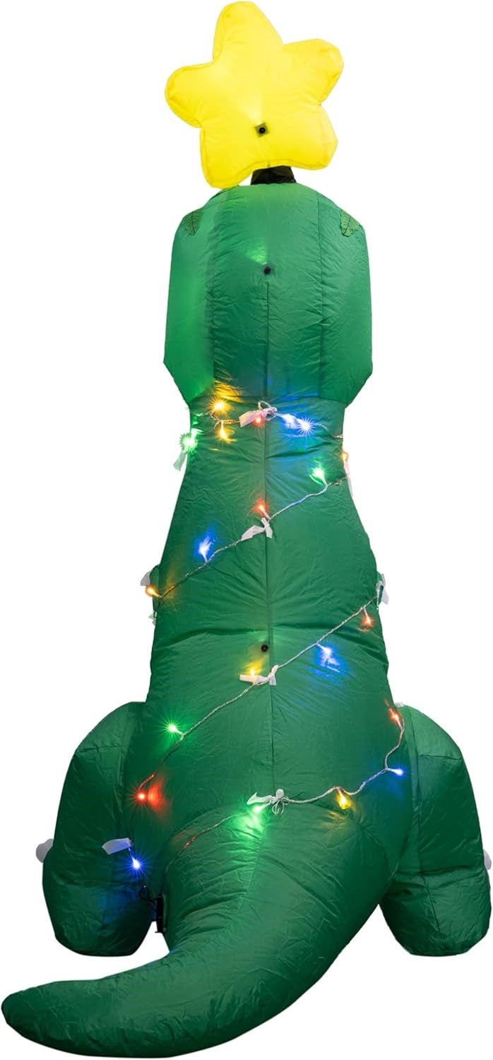 T-Rex Dino Funny Indoor/Outdoor Inflatable Light Up Xmas Season Yard Decoration - TVStoreOnline