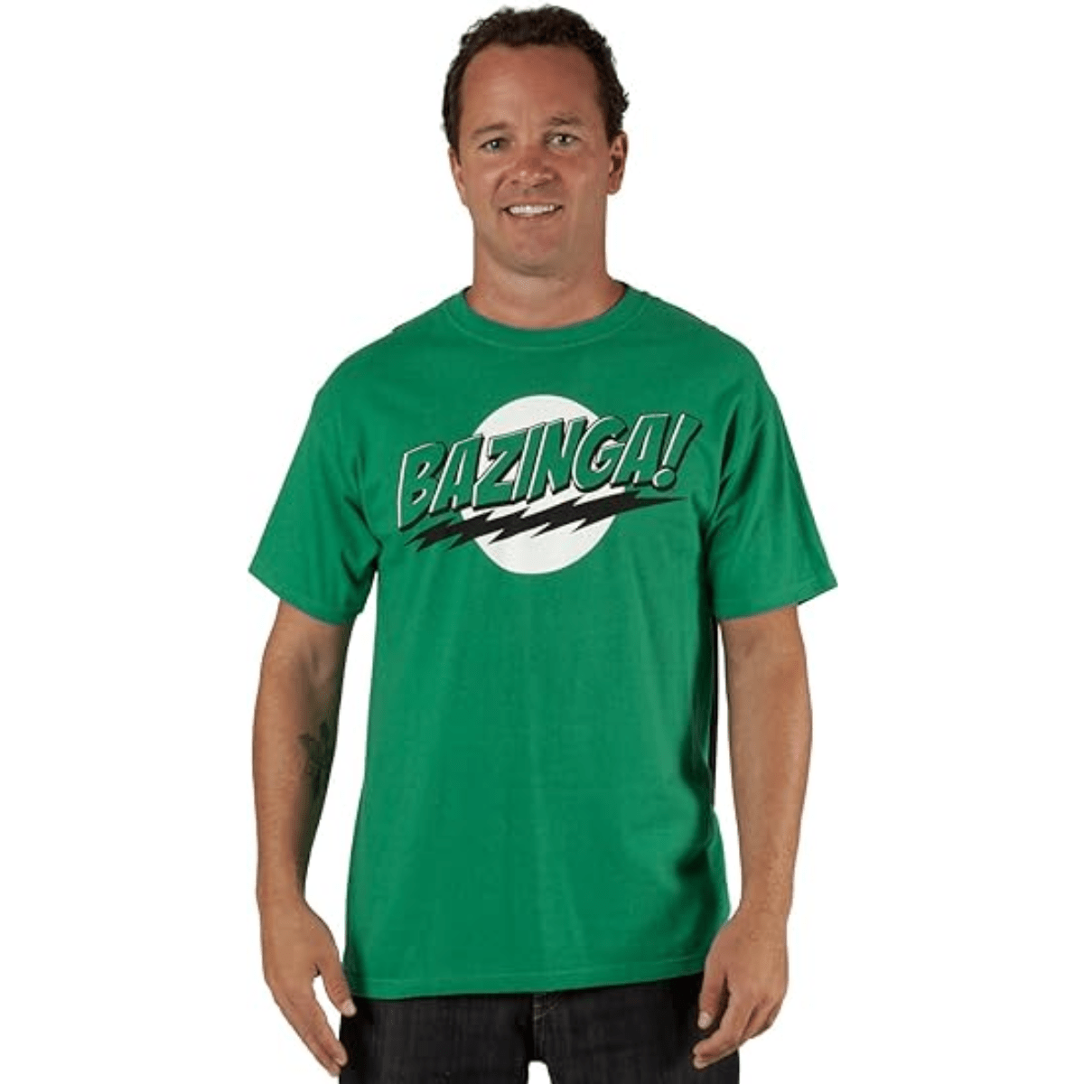 The Big Bang Theory Bazinga!! Adult t-shirt tee with Attachable Cape - TVStoreOnline