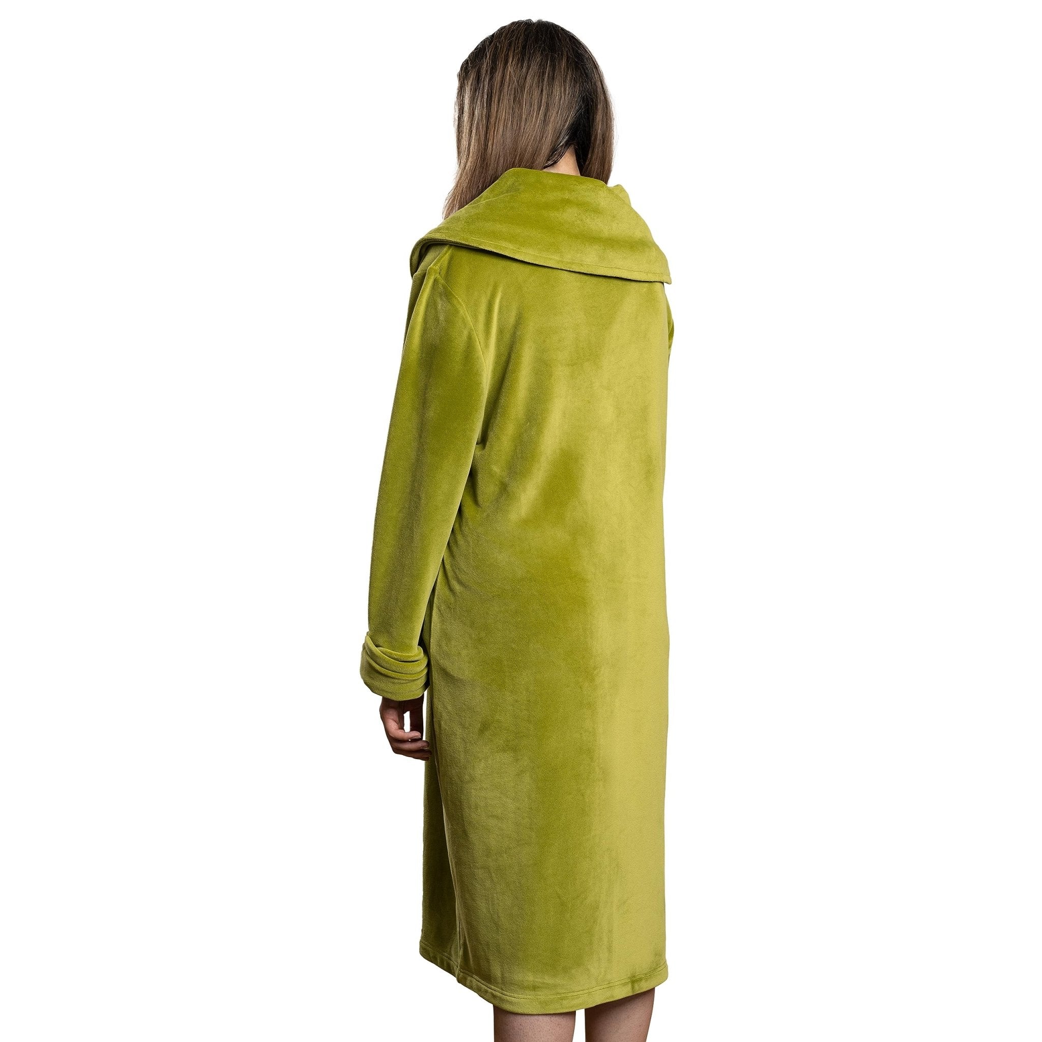The Dude and Maude Robe Cosplay Full Length Long Olive Green Robe - TVStoreOnline