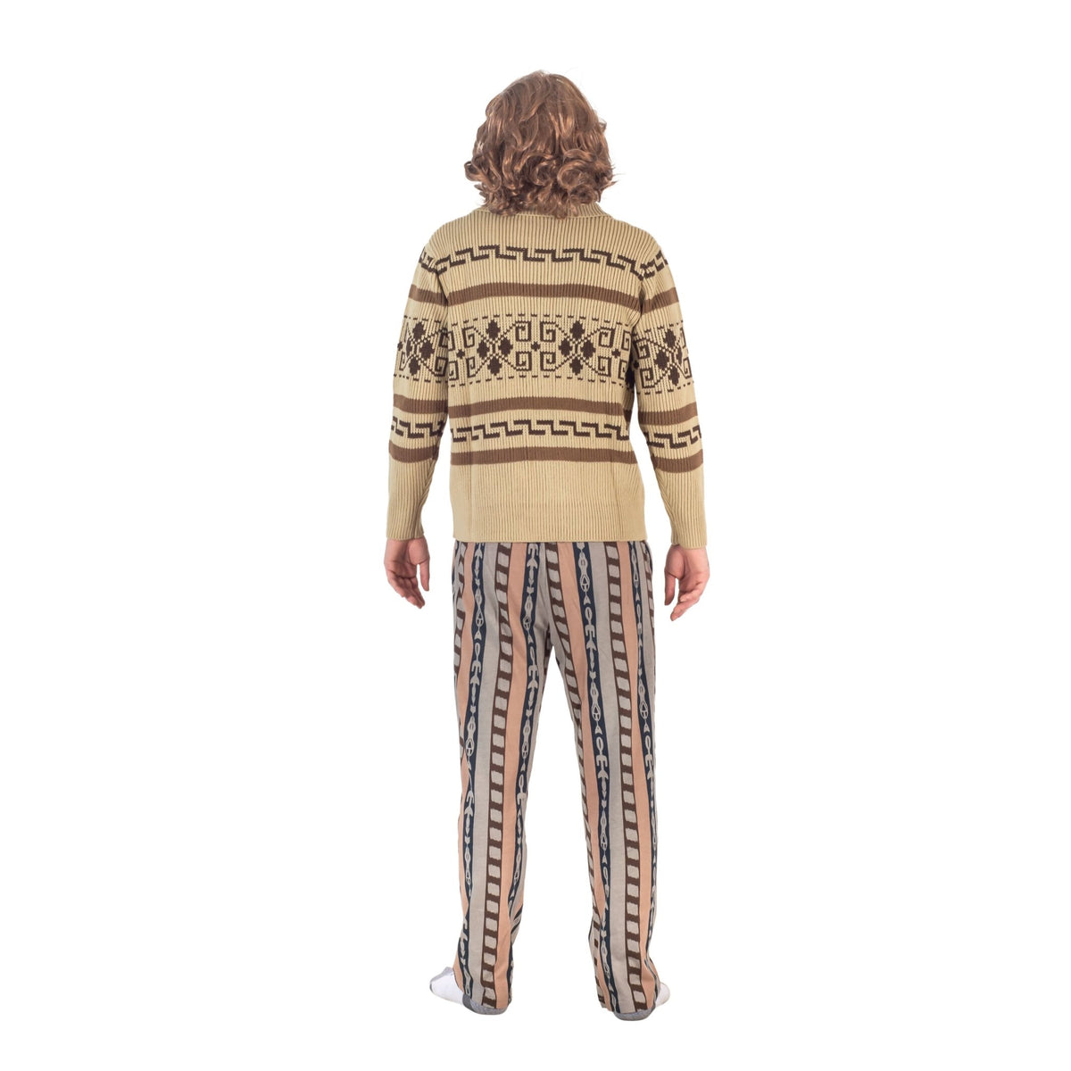 The Dude Lebowski Bowling Movie Character Cardigan Sweater and Lounge Pants Halloween Costume Set - TVStoreOnline