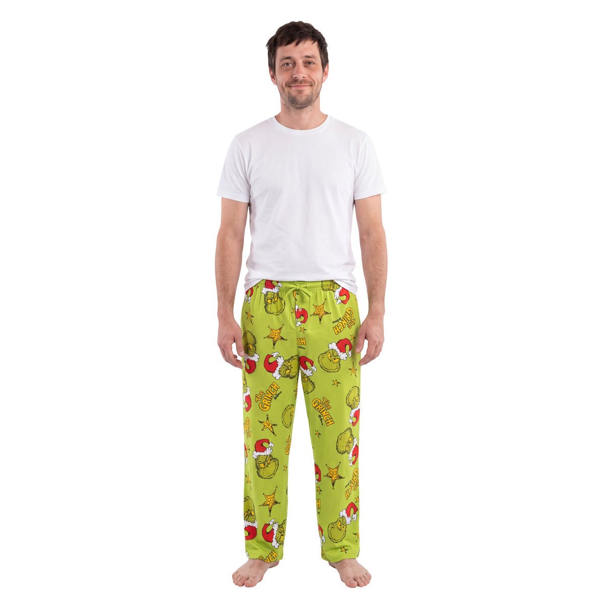 The Grinch Starry Christmas Adult Lounge Pants Holiday Pajama Bottoms - TVStoreOnline
