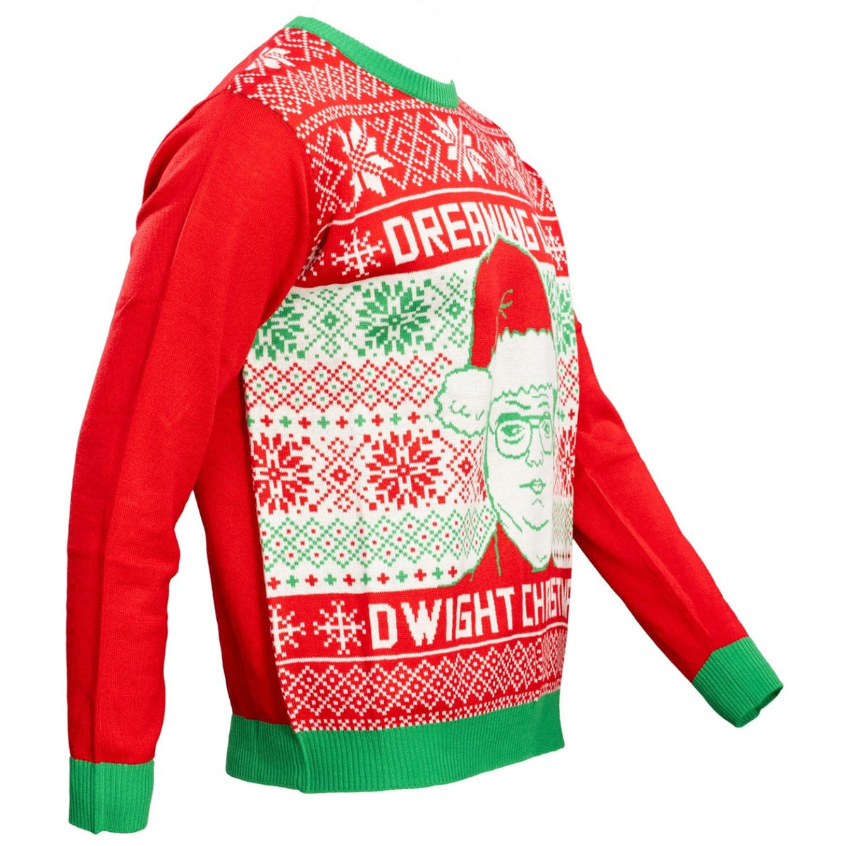 The Office Men's Ugly Christmas Sweater Dreaming of A Dwight Christmas - TVStoreOnline