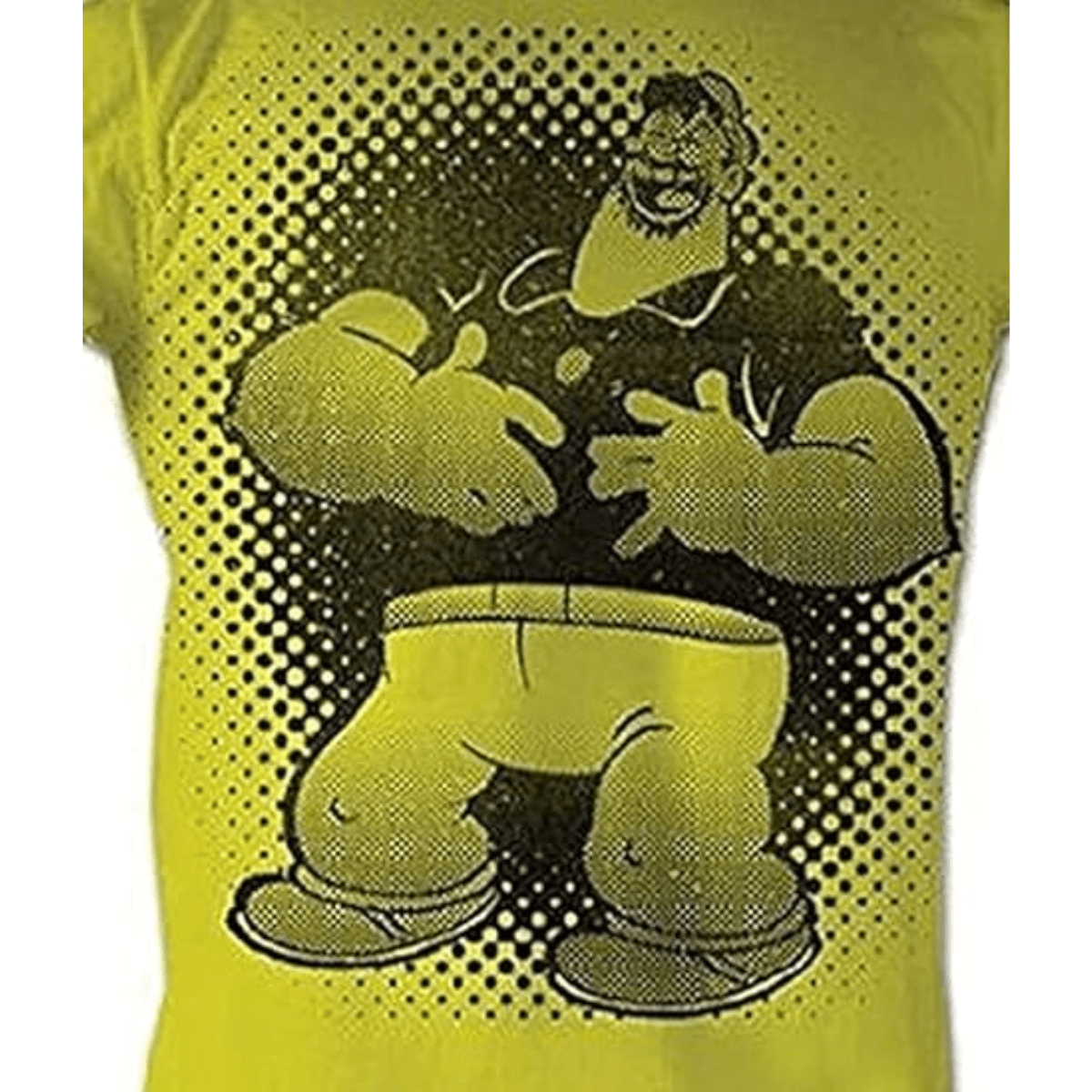 The Sailor Man Brutus Bluto Laughing Adult Yellow T-Shirt - TVStoreOnline