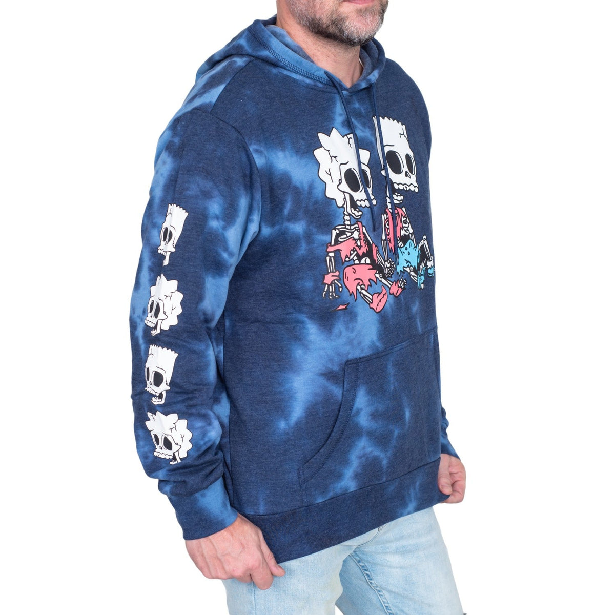 The Simpsons Bart and Lisa Skeleton Hex and the City Pull Over Hoodie - TVStoreOnline