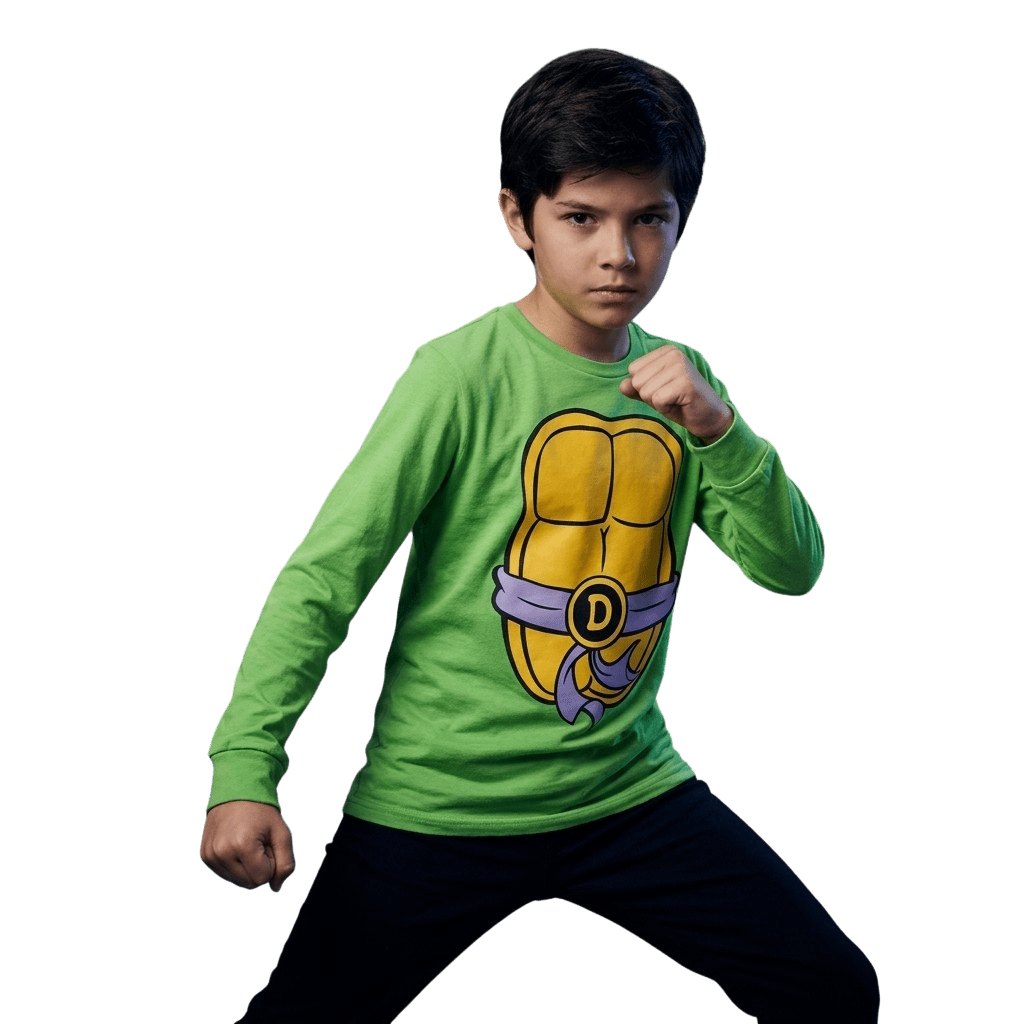 TMNT Donatello Halloween Cosplay Costume Youth Long Sleeve T-Shirt - TVStoreOnline