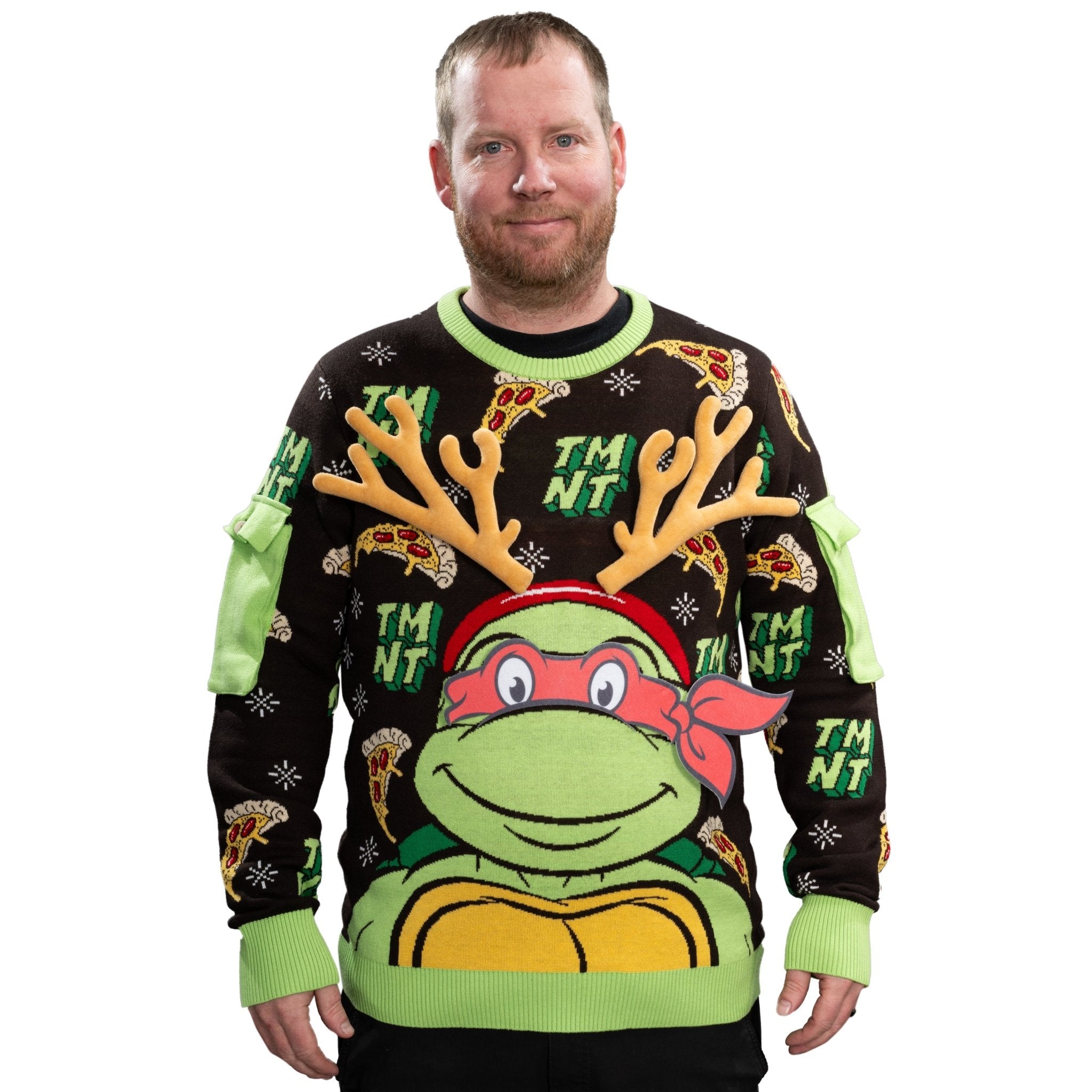 TMNT Ring Unisex Adult Ugly Christmas Game Ring Toss Sweater - TVStoreOnline