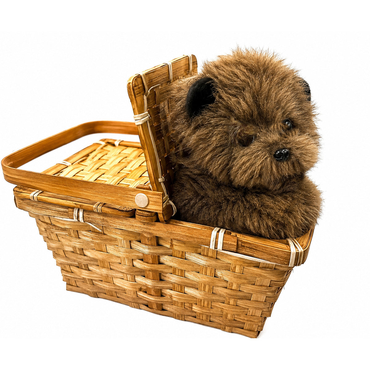 Replica Toto Dog Wizard Halloween Cosplay Costume Accessory Plush W/ Basket