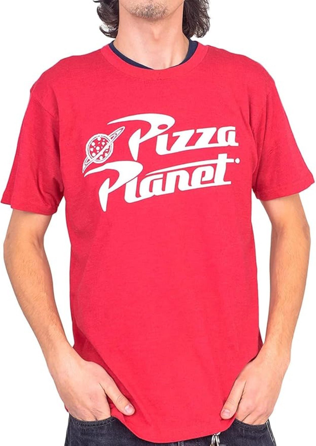 Toy Story Pizza Planet Shirt and Delivery Box Unisex Halloween Cosplay Costume Set - TVStoreOnline