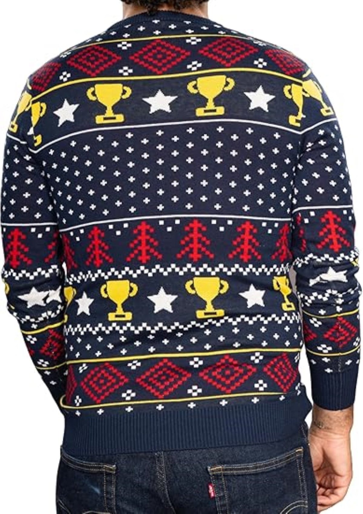 Trophy Husband/Wife Couples Costume Unisex Ugly Christmas Sweater - TVStoreOnline