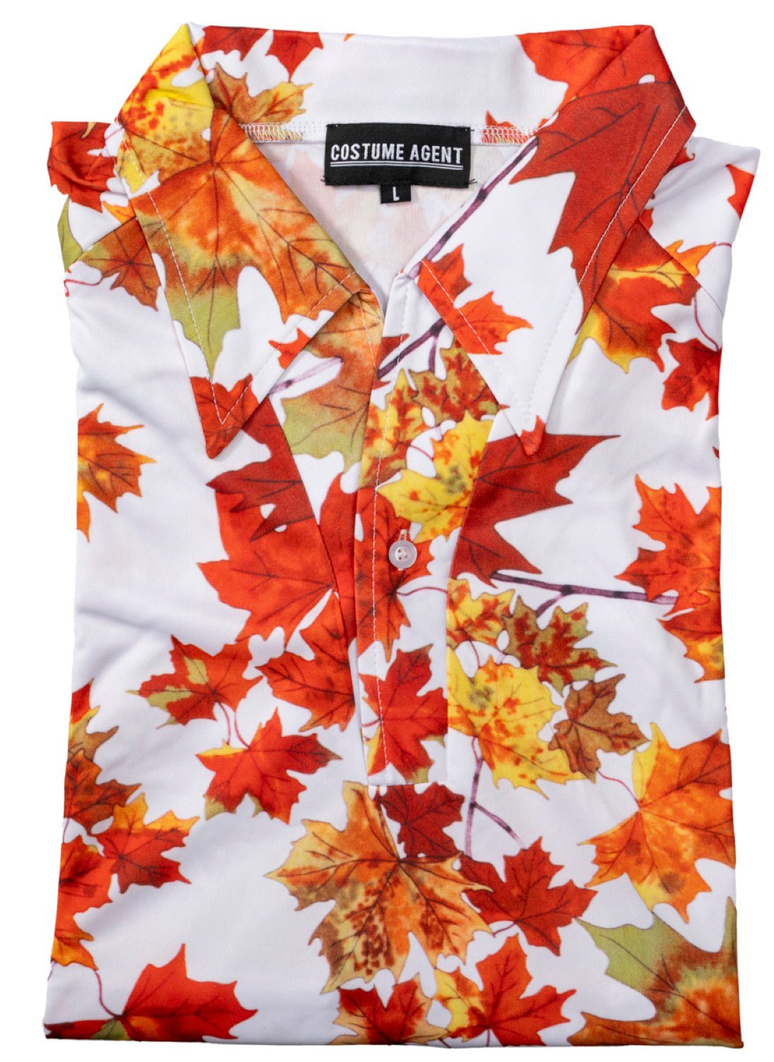 Tyler Durden Maple Leaf Button Up Shirt Adult Halloween Costume Cosplay Shirt - TVStoreOnline