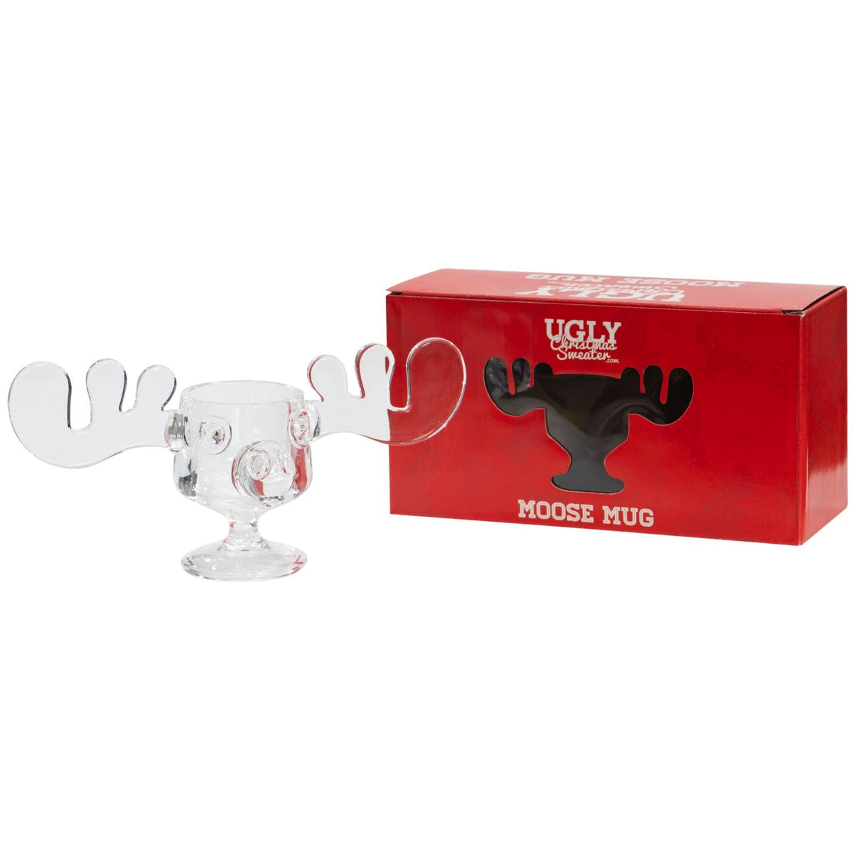 Vacation Movie Moose Mug Acrylic Christmas Clear Eggnog Mug - TVStoreOnline