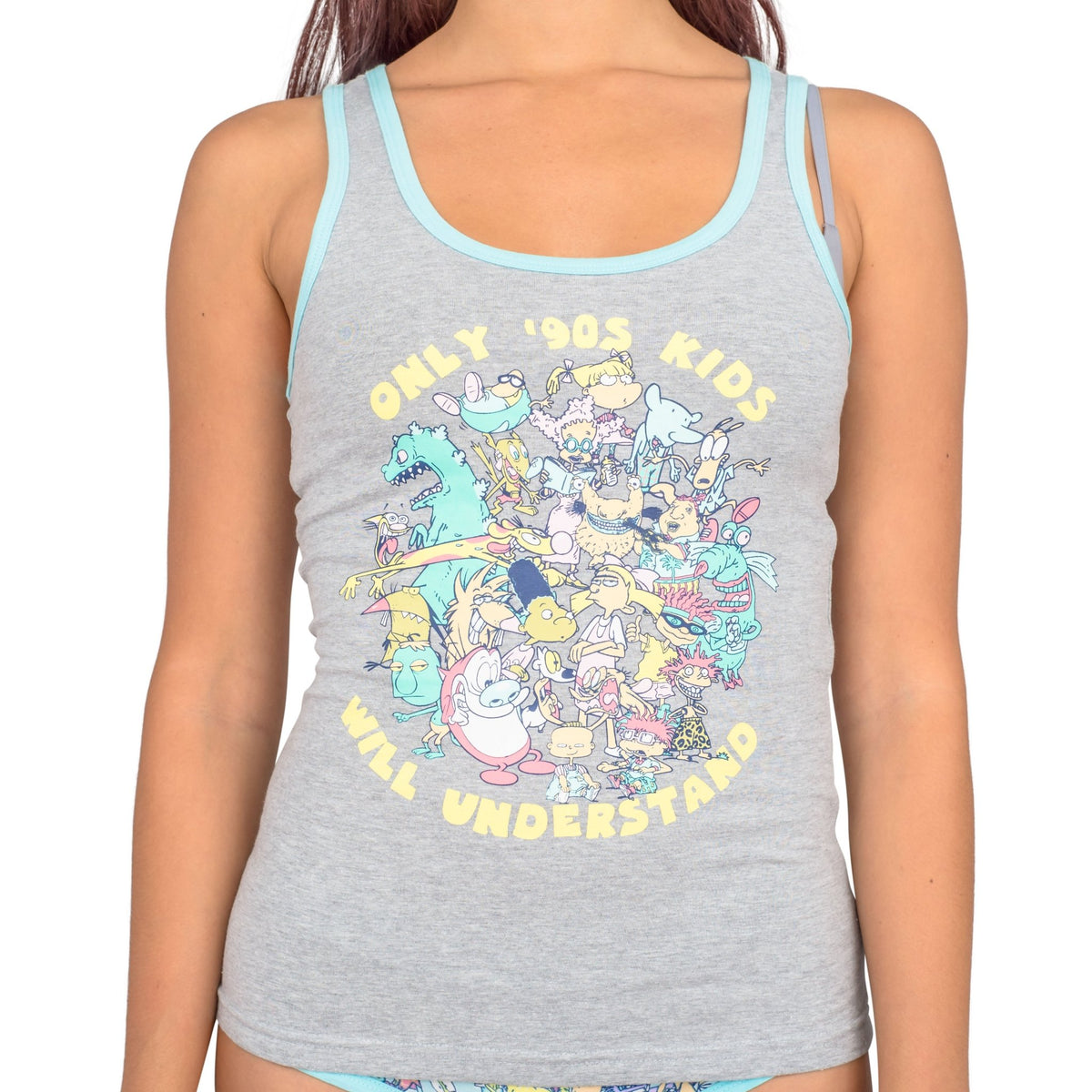 Womens 90s Nickelodeon Tank and Under Garment Set - TVStoreOnline