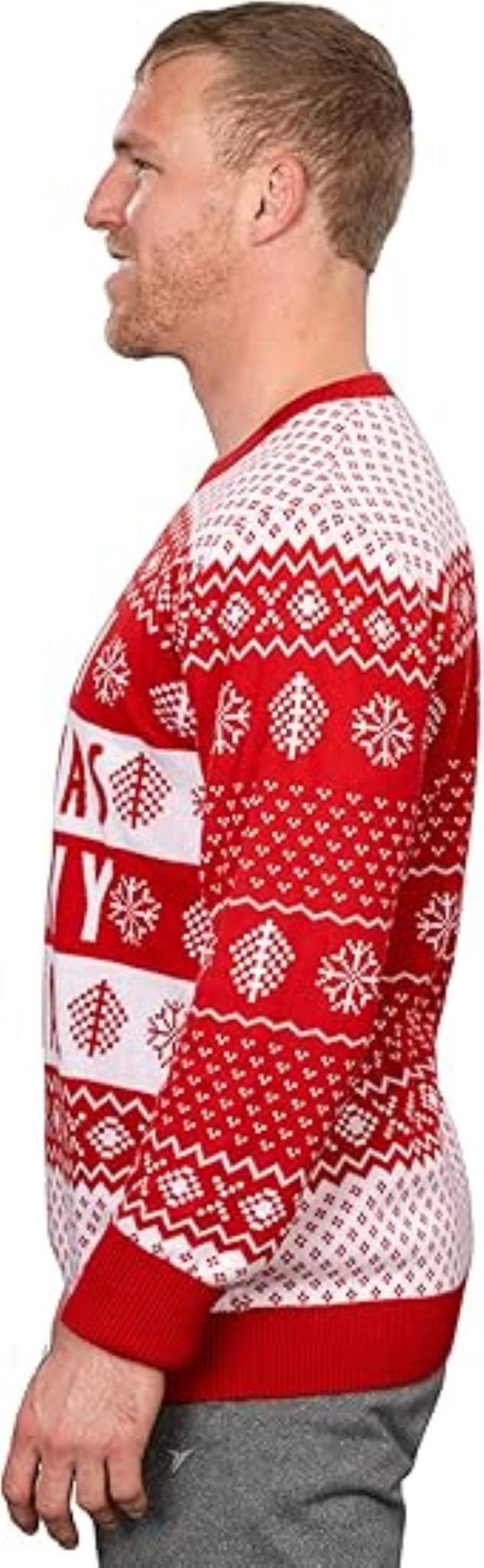 Ya Filthy Animal Quote Adult Unisex Ugly Christmas Sweater (Red) - TVStoreOnline