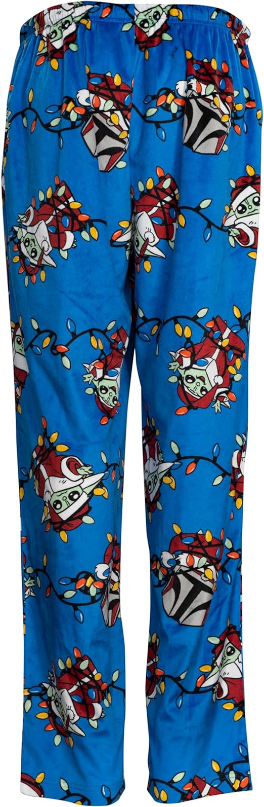 Yoda Grogu Lights Adult Unisex Blue Pajama Lounge Pants - TVStoreOnline