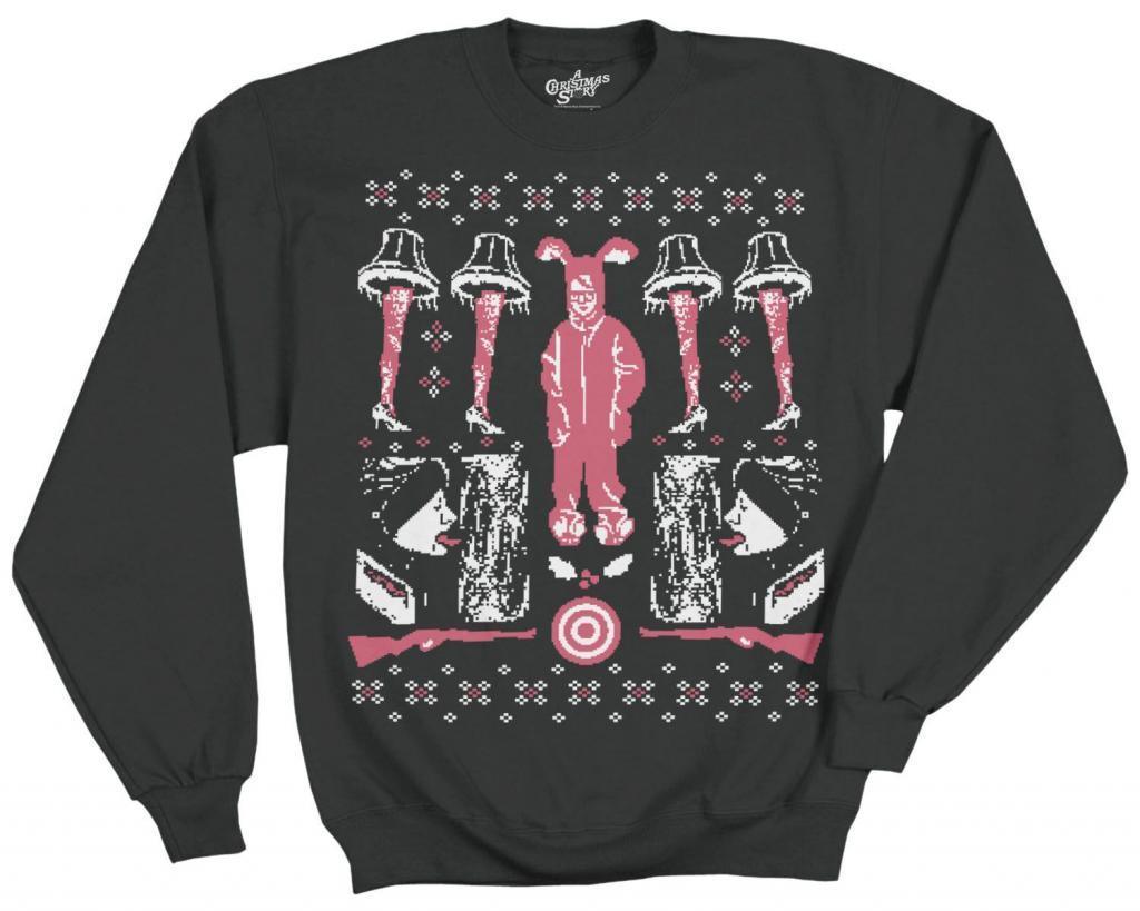 A Christmas Story Ugly Pattern Fleece Sweatshirt-tvso