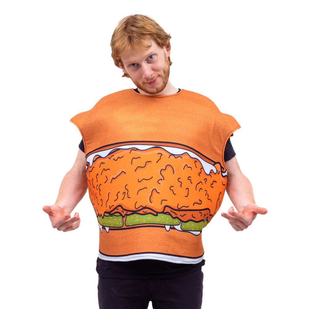 Adult Food 3D Sandwich Spicy Chicken Pizza Taco Burger Halloween Costume Cosplay