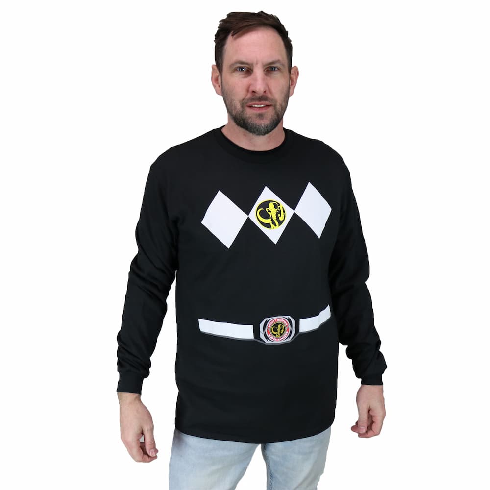 The Power Rangers Long Sleeve Costume T-shirt and Gloves