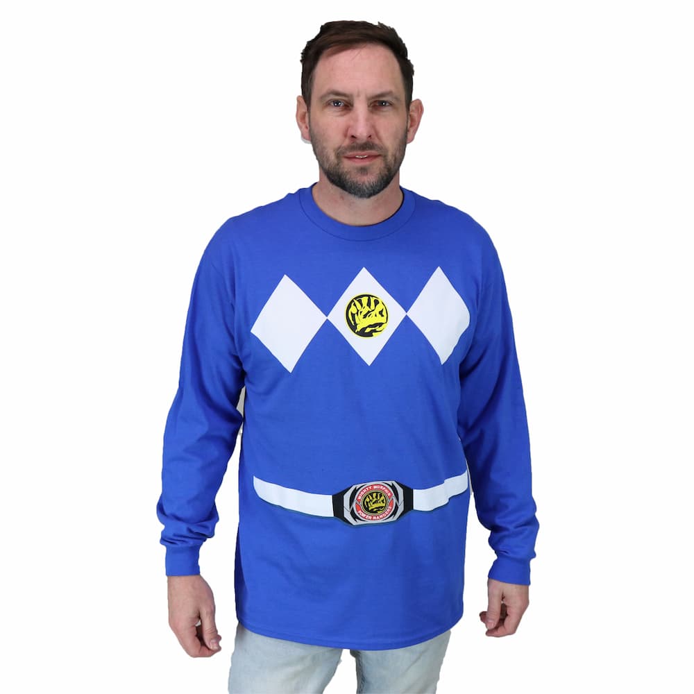 The Power Rangers Long Sleeve Costume T-shirt and Gloves