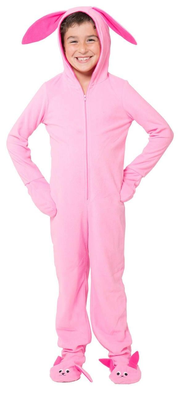 A Christmas Story Pink Bunny Children Pajamas Suit-tvso