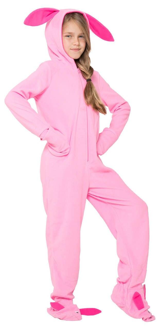 A Christmas Story Pink Bunny Children Pajamas Suit-tvso