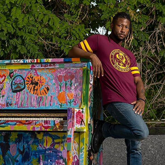 Dancing Elk Condors Halloween Costume T-Shirt Tee with Striped Sleeves Cosplay for Mens and Womens