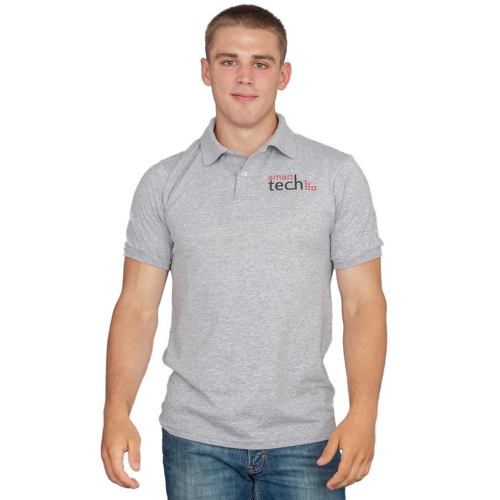 40 Year Old Virgin Smart Tech Gray Costume Polo Shirt