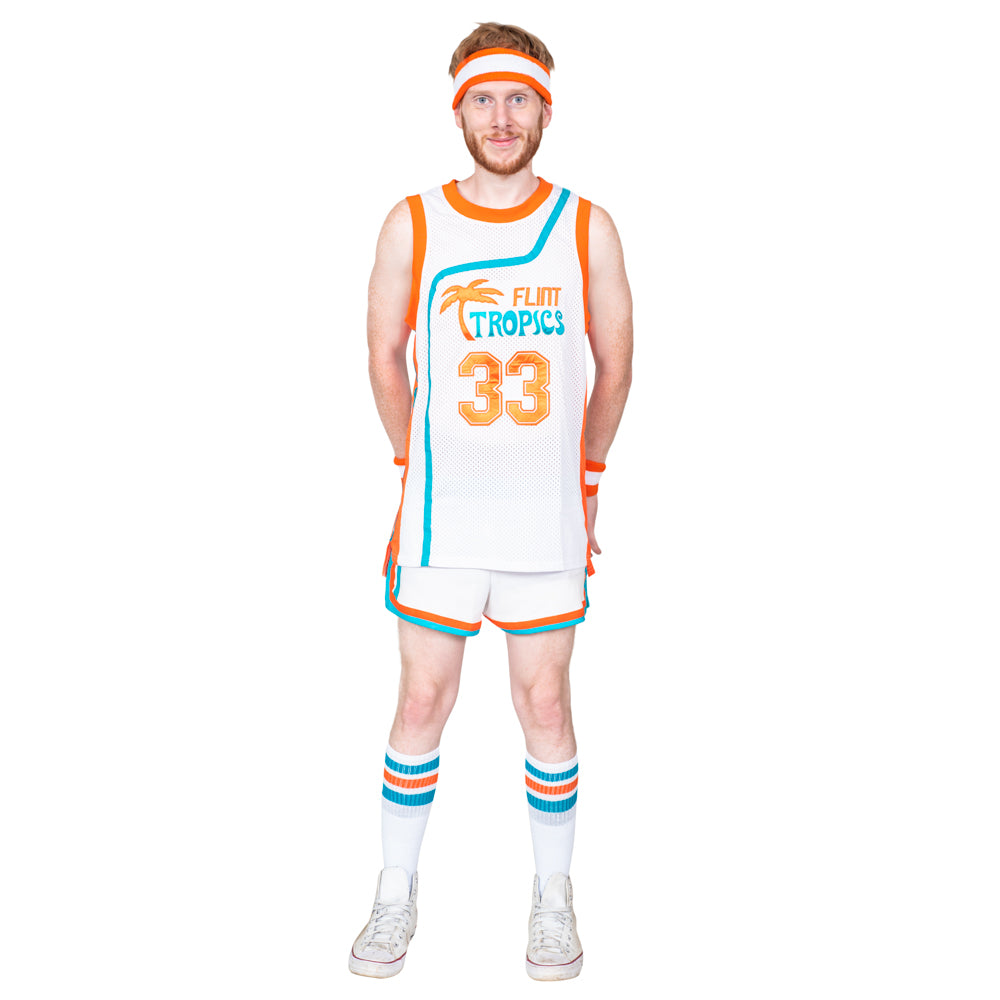 Flint Tropics Semi Pro Jackie Moon Basketball Uniform Costume