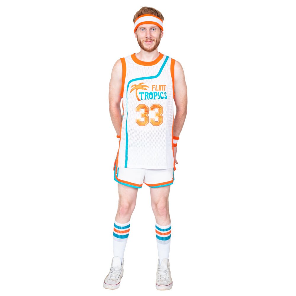 Jackie Moon Basketball Player Flint Tropics #33 Jersey and Shorts Hall