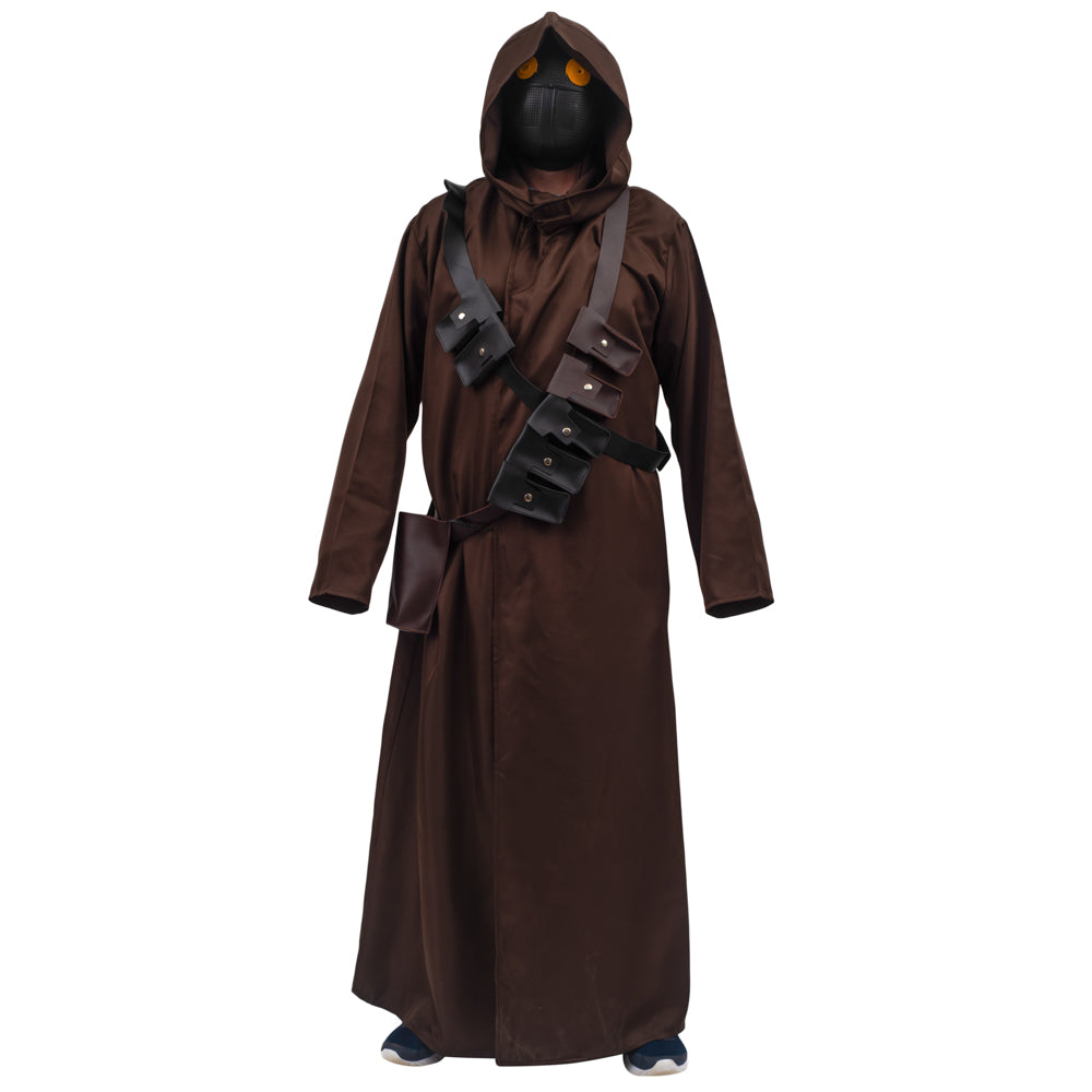 Jawas Space Wars Alien Cloak with LED Mask Halloween Costume Cosplay