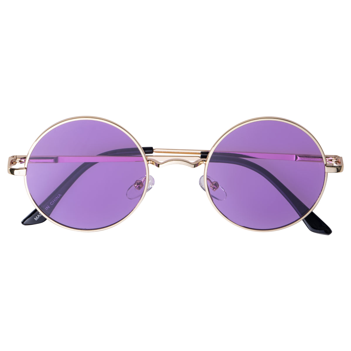 John Lennon Vintage Round Sunglasses Costume Accessory - Purple