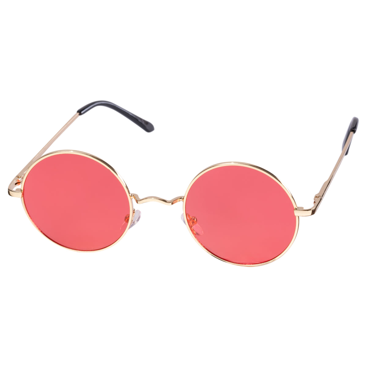John Lennon Vintage Round Sunglasses Costume Accessory - Red