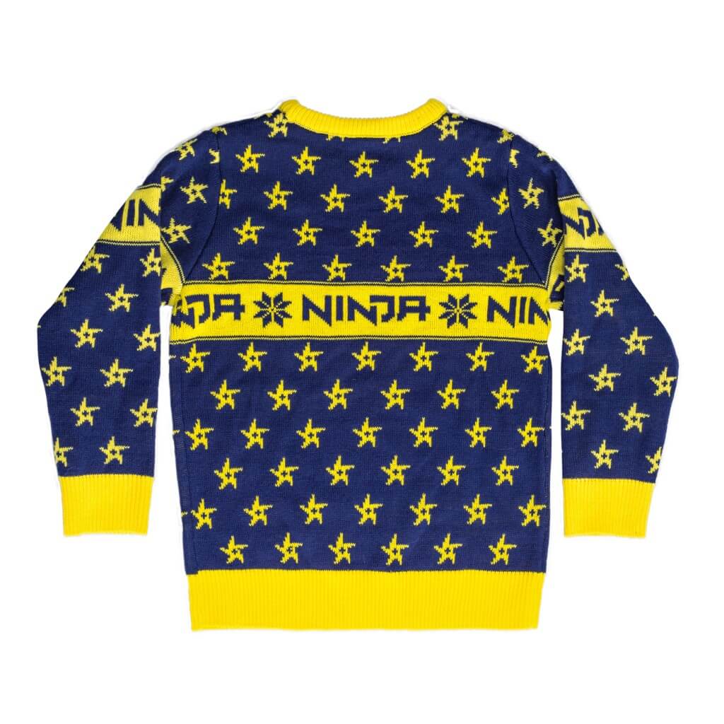 Ninja Ugly Christmas Sweater with Shuriken