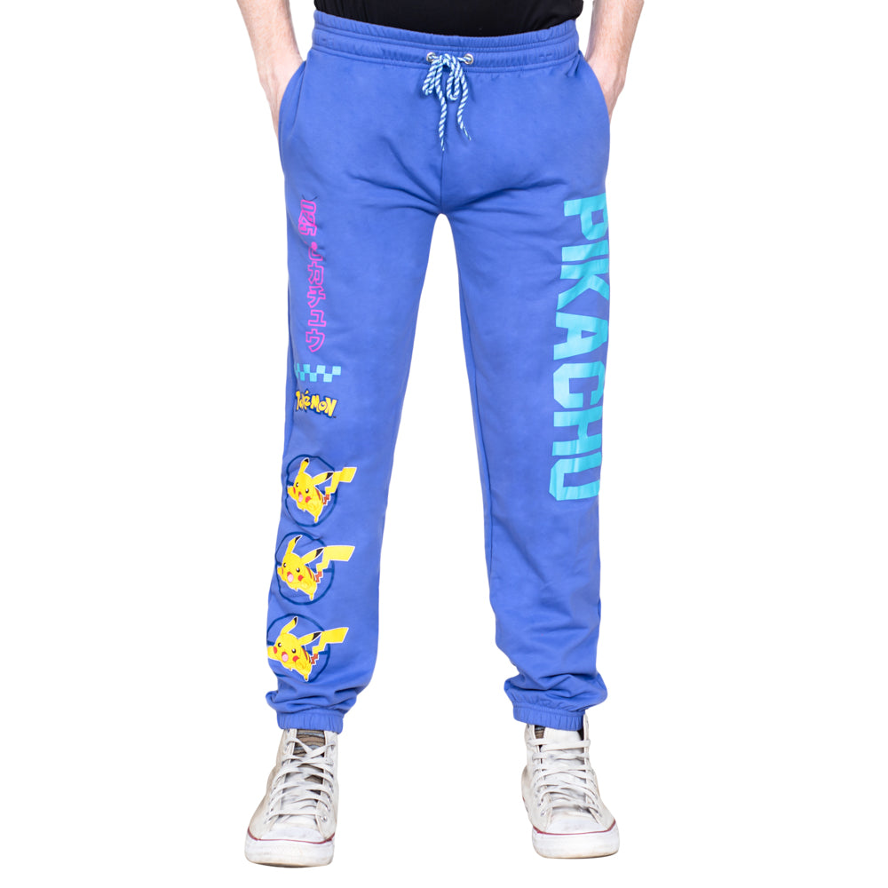 Pokémon Pikachu Stat Grid Blue Jogger Lounge Pants Sweatpants