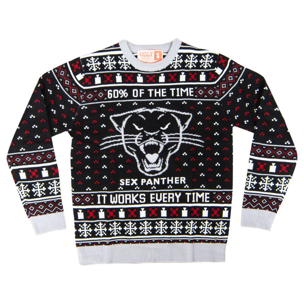 Sex Panther Black Ugly Christmas Sweater