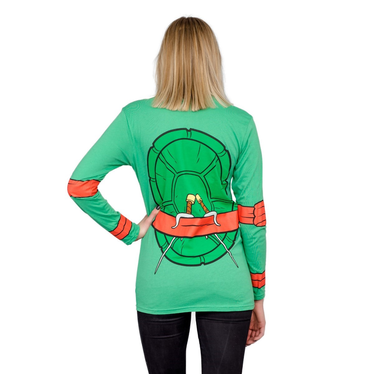 TMNT Long Sleeves Costume T-shirt & Eye Mask - Raphael