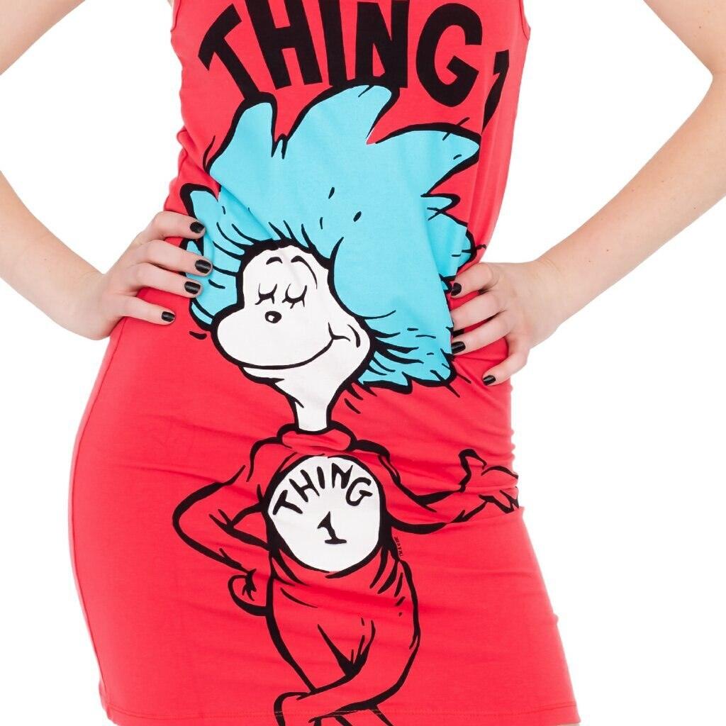 Thing 1 or Thing 2 Tunic Tank Dress-tvso