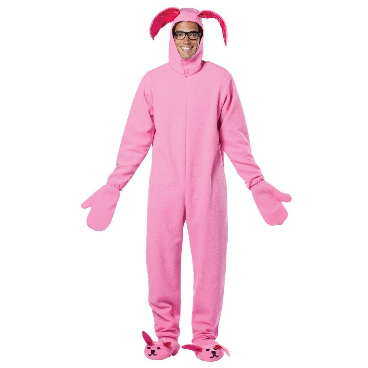 A Christmas Story Bunny Suit Pajama Gag Costume-tvso