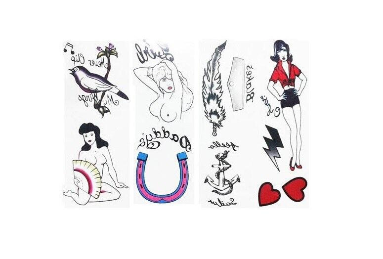 Amy Winehouse Tattoo and Wig Set-tvso