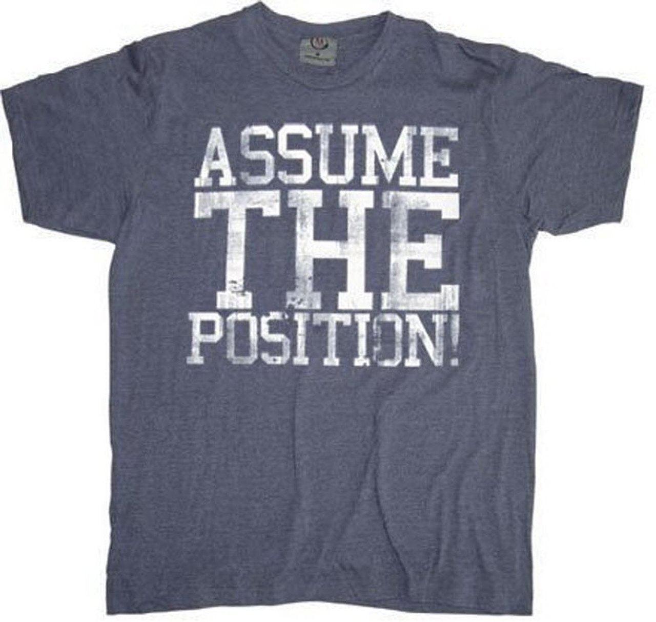 Animal House Assume The Position Adult T-shirt-tvso