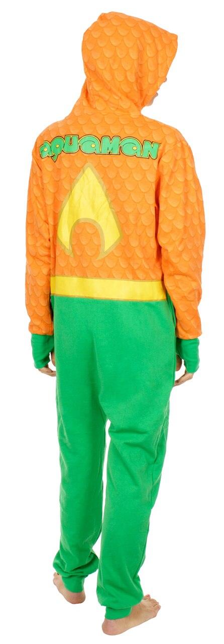 Aquaman Uniform Hooded One Piece Pajama-tvso