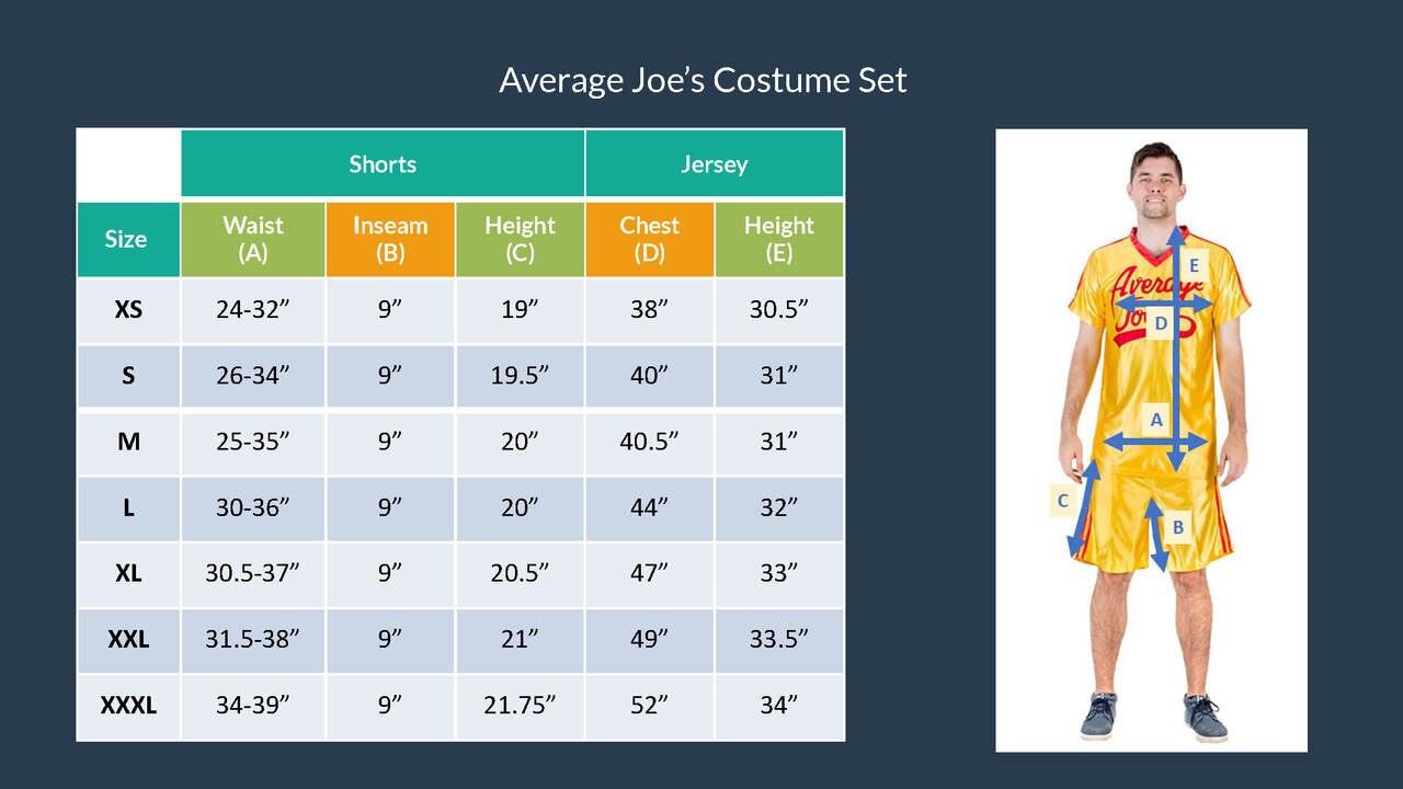 Average Joe's Costume Jersey Set-tvso